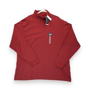 NWT Roundtree & Yorke Men's Long Sleeve‎ TURTLENECK Shirt Burgundy Color